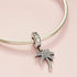 Palm Tree Dangle Charms 925 Sterling Silver Tree Pendant with Cubic Zirconia for Bracelets...