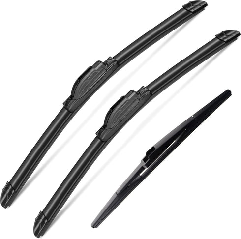 3 Wipers Set for 2003-2009 Lexus GX470, Windshield Wiper Blades Original Equipment Replacement Front and Rear- 22"/21"/16" (Pack of 3) J- HOOK...