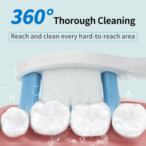 Replacement Toothbrush Heads Compatible with Philips Sonicare, 9 Pcs Professional Electric Toothbrush Heads & 1 Pcs Ertra Tooth Cleaning Heads, So...