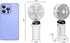 Portable Handheld Fan, Type-C Rechargeable, 4000mAh Battery Operated Fan with LED Display, 90° Foldable , 5 Speed Wind,Handheld/Neck/Desk 3 in 1 P...