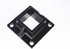 Floor Mount Post Plange for 2" Square Fence Post and Deck Railing, Heavy Duty, Aluminum,Black...