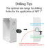 LeMotech Junction Box with Reserved Holes ABS Plastic Electrical Box IP65 Waterproof Dustproof Project Enclosure for Electronics White 7.9 x 6.1 x...