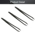 Utoolmart 3Pcs Plastic Anti-static Tweezers, Precision Slant Point Tip for Jewelry Craft DIY Beauty Electronics Repair Tool, Black...