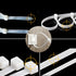 100 Pack Adhesive Cable Tie Mount Zip Ties Wraps 150mm x 3.6mm White Self Wire Tie Base Holder for Home Office Garage and Workshop...