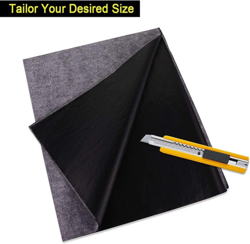 Large Graphite Transfer Paper for Wood, Paper, Canvas (20 x 47 Inch, 6 Pack) Tracing Carbon Paper (Black)...
