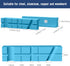 4 Inch Magnetic Vise Jaw Pads Covers, 1 Pair Retention Vice Jaw Pads Universal Jaw Covers with Multiple Angle Grooves Design, Vice Soft Jaws for W...