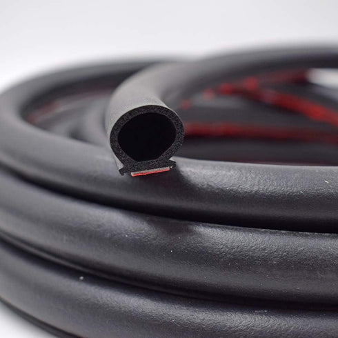 Seal Strip Big D-Shape Weatherstrip Door Seal 0.649" Height X 0.57" Width Automotive Door Soundproofing, Car Motor Auto Door Rubber Weather Stripp...