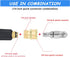 2 Pack 5000 PSI Sewer Jet Nozzle with Pressure Washer Coupler, Stainless Steel 1/4 Inch Pressure Washer Drain Jetter Hose Nozzle and Brass Fitting...