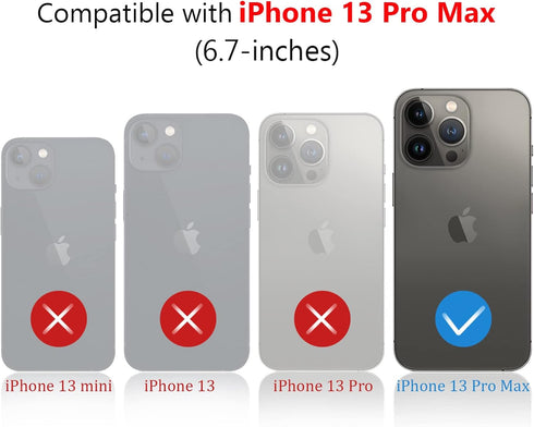 Varikke Compatible with iPhone 13 Pro Max Case, Multi-Functional Magnetic Vertical & Horizontal Stand Case, Slim Cute Silicone Protective Phone Ca...