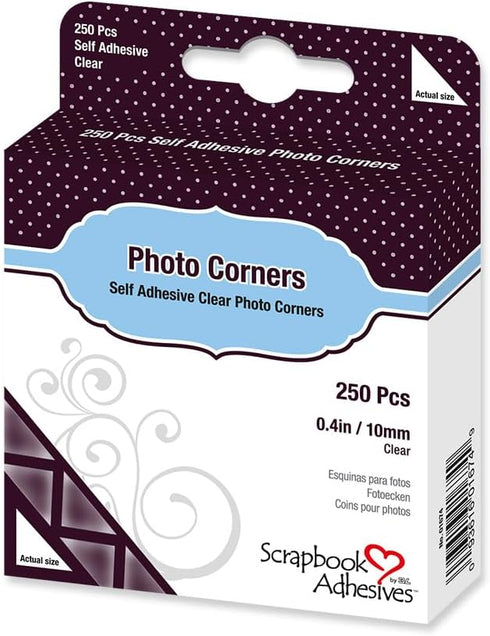 SCRAPBOOK ADHESIVES BY 3L by 3L, Polypropylene Photo Corners, Clear (250 Pcs)...