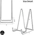 IBosins 5 Pack 6 Inch Plate Holder Display Stands, Metal Silver Frame Stand for Picture, Book, Photo Easel, Creation, Collectibles...
