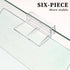 6 PCS Aquarium Lid Clips, 6mm Clear Acrylic Fish Tank Lid Holder Aquarium Cover Support Clamps for Rimless Aquarium Glass Top, Plastic Fish Tank C...
