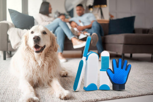 Pet Hair Remover – Pet Hair Removal Tool - Lint Remover Brush, Lint for Clothing, Furniture, Couch - Dog Hair Remover - Better than Lint Roller...