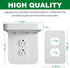 Outlet Shelf Holder, Bathroom Decor with Built-in Cable Management,A Space Saving Solution for Homepod Mini,Google Home/Echo/Smart Speakers/Electr...