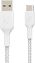 Belkin BoostCharge Braided USB-C Cable (2M/6.6ft), USB-C to USB-A Cable, USB Type-C Cable for iPhone 15 Series, Samsung Galaxy S24, Note20, Pixel ...