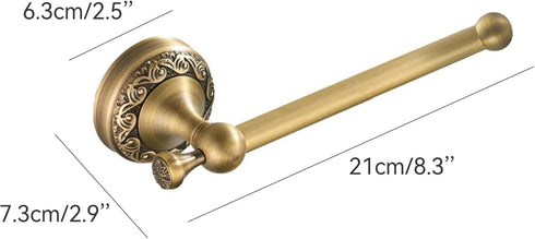 Toilet Paper Holder, Bathroom Toilet Paper Roll Holder Antique Bronze Brass Wall Mounted Bathroom Hardware Accessories,Pattern Carving Design...