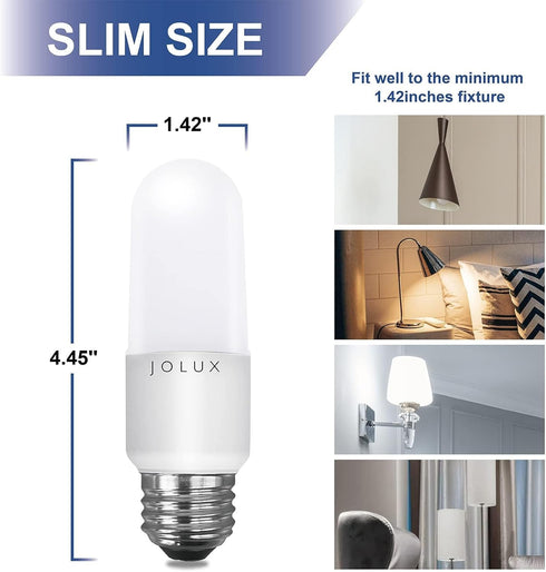 LED Bright Stik Dimmable,led Bulbs 60 watt Equivalent,5000K(Daylight) led Enclosed Fixture Rated, 8.5 Watt 800 Lumen,Standard Medium Screw Base,E2...