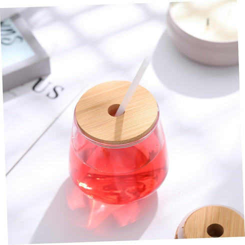 DOITOOL 8pcs Bamboo Jar Lids with Straw Hole Reusable Bamboo Jar Lids for Regular Mouth Mason Jar 70MM...