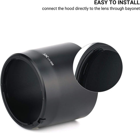 Lens Hood for Canon RF 135mm F1.8 L IS USM and RF 600mm F11 IS STM Lens,RF 135mm RF 600mm Lens Hood Reversible Lens Shade Replace Canon ET-88B Hoo...