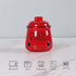 HAOTOP Garlic Keeper with Lid, Ceramic Mini Garlic Container Saver for Countertop, Keep Your Garlic Cloves Fresh, Red...