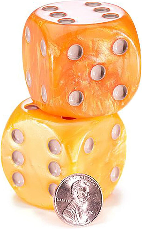 Gate Keeper Games Rolling Realms Premium Dice Set - Pair of 35mm Epic Dice, Gate Keeper Games, Jumbo Resin d6s for Use with Stonemaier Games' Roll...