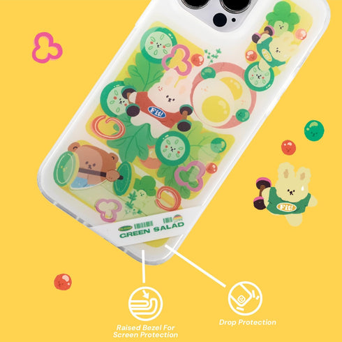 Designer Cartoon Phone Case Compatible with iPhone 13/14/15 Pro/Max, Recycled TPU & PET Material, Anti-Yellowing Scratch-Resistant and Shockproof ...