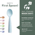 Miniware Silicone Baby Spoon for Training - BPA Free Baby Utensils - Baby Spoons Self Feeding 6 Months | 100% Food Grade Silicone - Modern & Dishw...