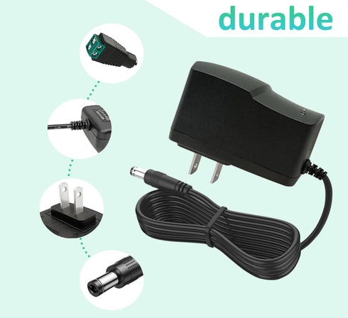 5V 2A Power Adapter 5Volt AC/DC 100-240V 2Amp 1.5A 1A Converter Power Supply with 8 Tips Compatible with Baby Monitor, Camera, TV Box, Speaker,5V ...