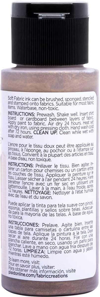 Fabric Creations Fabric Paint, 2 oz, Metallic Bronze...