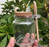 1Pcs 250ml/8.5oz Empty Clear Glass Jam Jar with Cork and Spoon Multipurpose Honey Candy Coffee Bath Salts Storage Canister Can Pot Tin Bottle Cont...