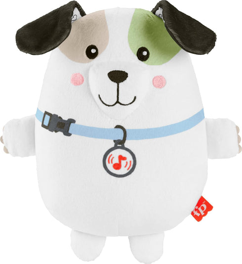Fisher-Price Baby Plush Toy Calming Vibes Puppy Soother Portable Sound Machine for Newborns...