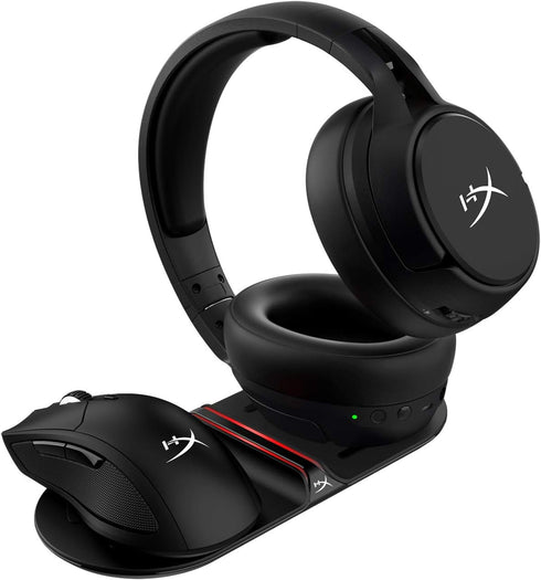 HyperX Chargeplay Base - Qi Wireless Charger, Qi Certified, Dual Wireless Charging Pads Charge Up to Two Devices, Battery Indicators, AC Wall Adap...