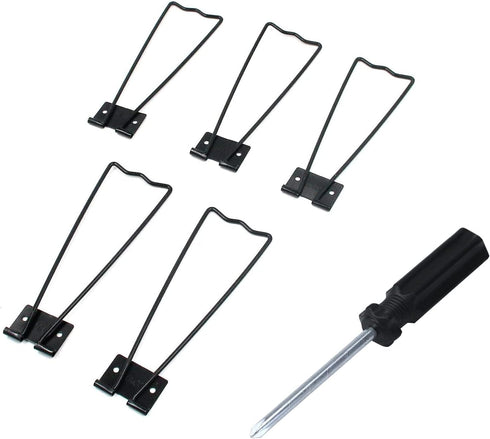 MY MIRONEY 5-Pack Adhesive Metal Easel Stand for Picture Frames - Tabletop Display Stand for Photo, Art, Painting, Black...