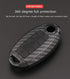ontto 5 Buttons Keycase Fit for Nissan Remote Key Fob Cover Fit for Infiniti Carbon Texture Black...