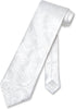 Vesuvio Napoli NeckTie WHITE Color Paisley Design Men's Neck Tie...