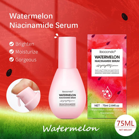 Watermelon Niacinamide Moisturize Serum for Face Skin Care, Hydrating & Brighten with Hyaluronic Acid, Glycerin and Vitamin E, Lightweight Facial ...