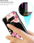 Floral Clear Pretty Phone Case for LG G8 ThinQ (2019 Release) for Women Girls,Flower Design Transparent Slim Soft Drop Proof TPU Bumper Cushion Si...