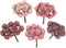 Handmade 50 pcs Mini Mulberry Paper Roses 18 mm Mulberry Paper Flowers Scrapbooking Wedding DIY Craft. (Pink Pastels Tone)...