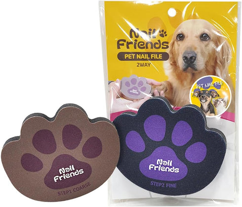 Pet Nail File, Stress Free Dog Scratch Pad for Nails Dog Paw Shape Dog Nail File, Double sided use, Ideal for Dogs, Cats...