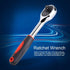 Ratchet Wrench, 1/4 Retractable Ratchet Wrench, 55# Steel Material Good Toughness Good Wear Resistance With Tpr Handle, 24 Tooth Ratchet Wrench Fo...