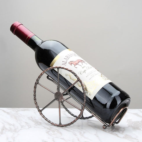 Countertop Wine Rack, for Wine Storage - Red Bronze Metal Wine Rack for Living Room, Dining Room, Wine Cellar, Bar...