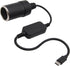 USB C Male to 12V Adapter, USB to Car Cigarette Lighter Socket Converter Cable 1Pack...