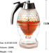 Squeeze Honey Dispenser,Plastic No Drip Maple Syrup Dispenser,Juice Jar Container Bee Drip Dispenser, Honey Pot with Stand,200ML...