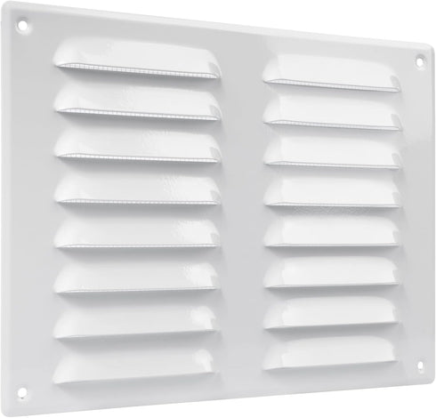 Vent Systems 10" x 7.5" Inch White Air Vent Cover - Metal Air Return Grill with Built in Protection Mesh - HVAC Home Ventilation Improvement - Air...