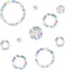 Ring and Circle Static Window Clings Anti Collision Window Decals for Bird Strikes, Glass Awareness Stickers, Stop Birds Flying into Windows, Set ...