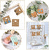 Kraft Paper Color Clamshell Hanging Brown Paper Earrings Display Card 2 x 2 inches...