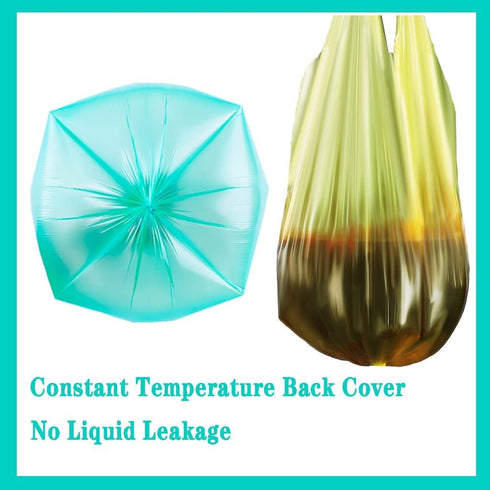 100 Count 4 Gallon Trash Bags, Small Colorful Garbage Bags with Handle for Home Office Bathroom Trash Can...