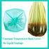 100 Count 4 Gallon Trash Bags, Small Colorful Garbage Bags with Handle for Home Office Bathroom Trash Can...