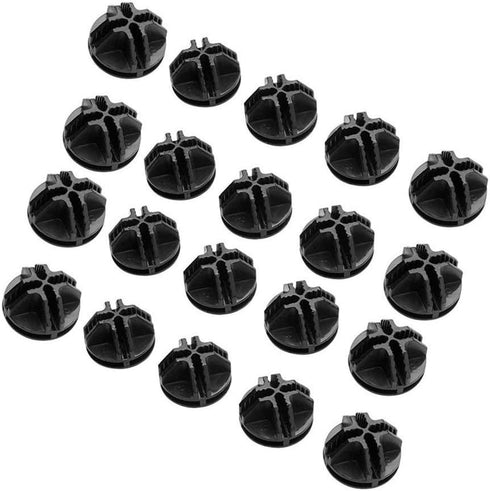 URBEST Wire Cube Connectors, Wire Cube Plastic Connectors for Modular Organizer Closet and Wire Grid Cube Storage Shelving Unit (Black, 30)...