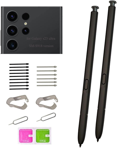(2pcs Pen Pack) (no Bluetooth) Galaxy s23 Ultra Replacement s Pen,s23 Ultra Stylus Pen Replacement Parts for Samsung Galaxy s23 Ultra (5G) s918 6....